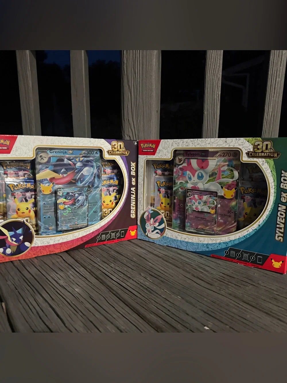Pokemon Greninja & Sylveon EX 30th Celebration Collector Box Set of 2